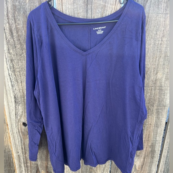 Lane Bryant 14/16 long-sleeve v-neck tee - Picture 1 of 4